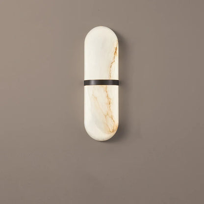 Alabaster Pill Shape Wall Light - Nuvé