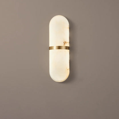 Alabaster Pill Shape Wall Light - Nuvé