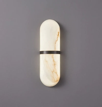 Alabaster Pill Shape Wall Light - Nuvé