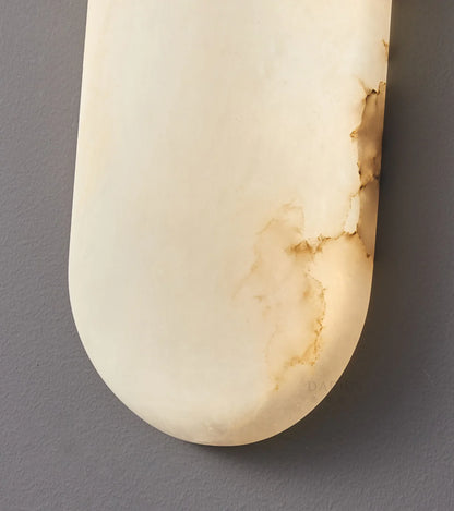 Alabaster Pill Shape Wall Light - Nuvé