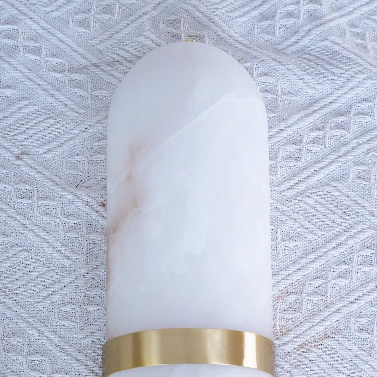 Alabaster Pill Shape Wall Light - Nuvé