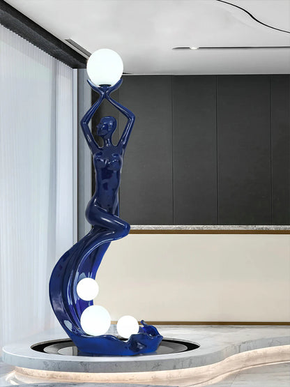 Mermaid Art Sculpture Floor Lamp - Nuvé