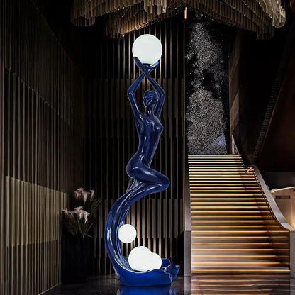 Mermaid Art Sculpture Floor Lamp - Nuvé