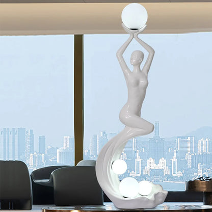 Mermaid Art Sculpture Floor Lamp - Nuvé