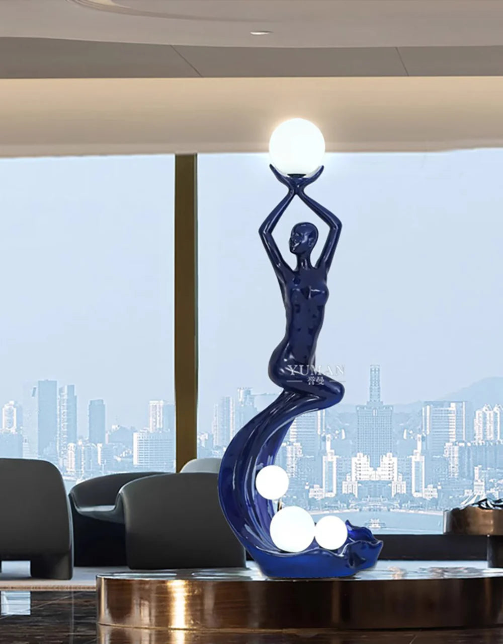 Mermaid Art Sculpture Floor Lamp - Nuvé
