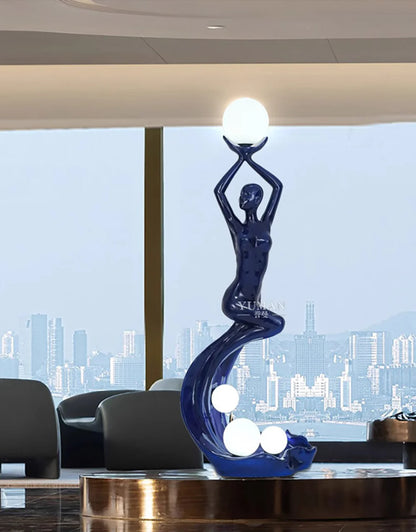 Mermaid Art Sculpture Floor Lamp - Nuvé