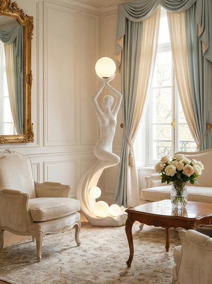 Mermaid Art Sculpture Floor Lamp - Nuvé