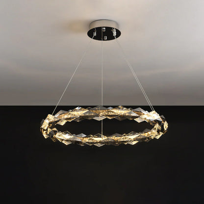 Merrill Round Crystal Chandelier - Nuvé