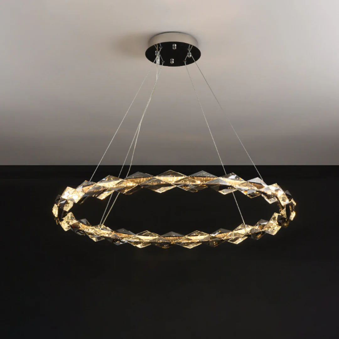 Merrill Round Crystal Chandelier - Nuvé