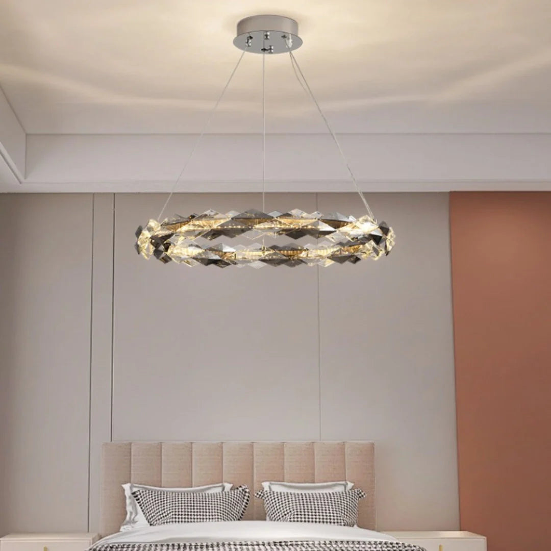 Merrill Round Crystal Chandelier - Nuvé