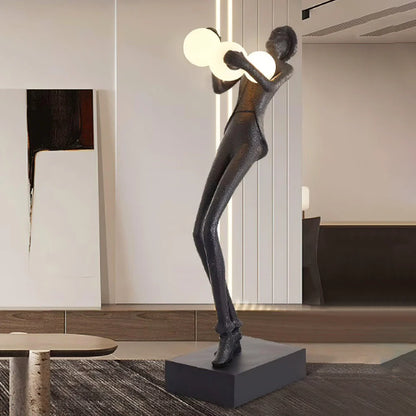 Michael Character Sculpture Floor Lamp - Nuvé