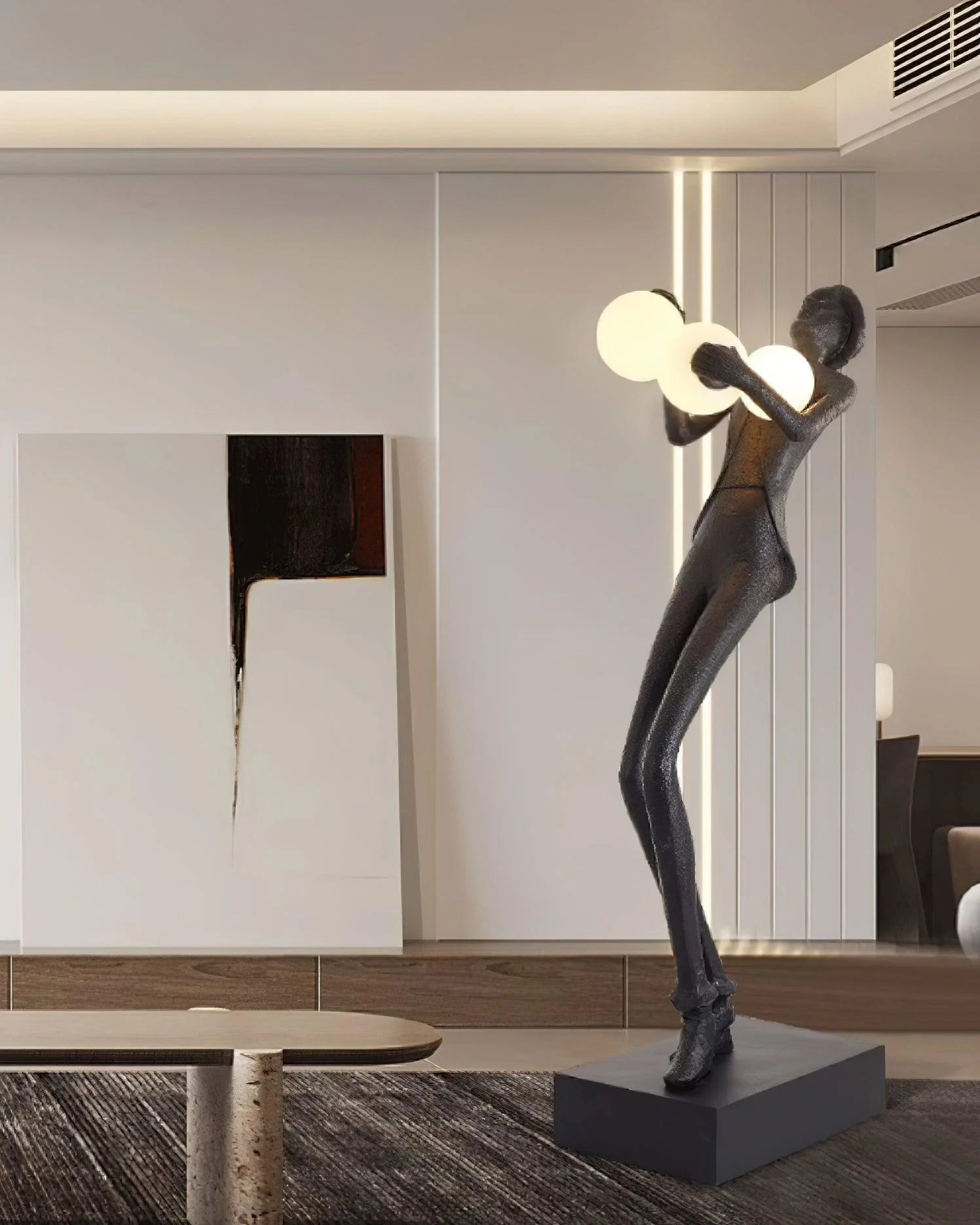 Michael Character Sculpture Floor Lamp - Nuvé