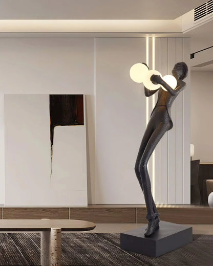 Michael Character Sculpture Floor Lamp - Nuvé