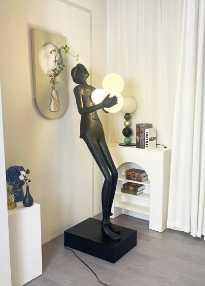 Michael Character Sculpture Floor Lamp - Nuvé
