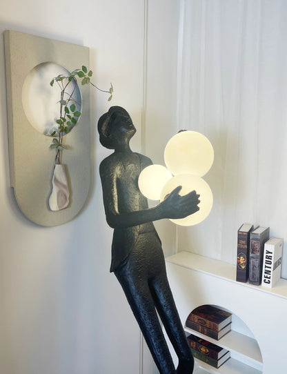 Michael Character Sculpture Floor Lamp - Nuvé