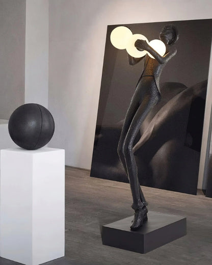 Michael Character Sculpture Floor Lamp - Nuvé