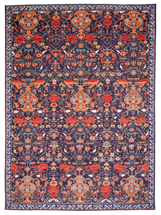 Persian Vase Design (9x12) black/multicolor - Nuvé