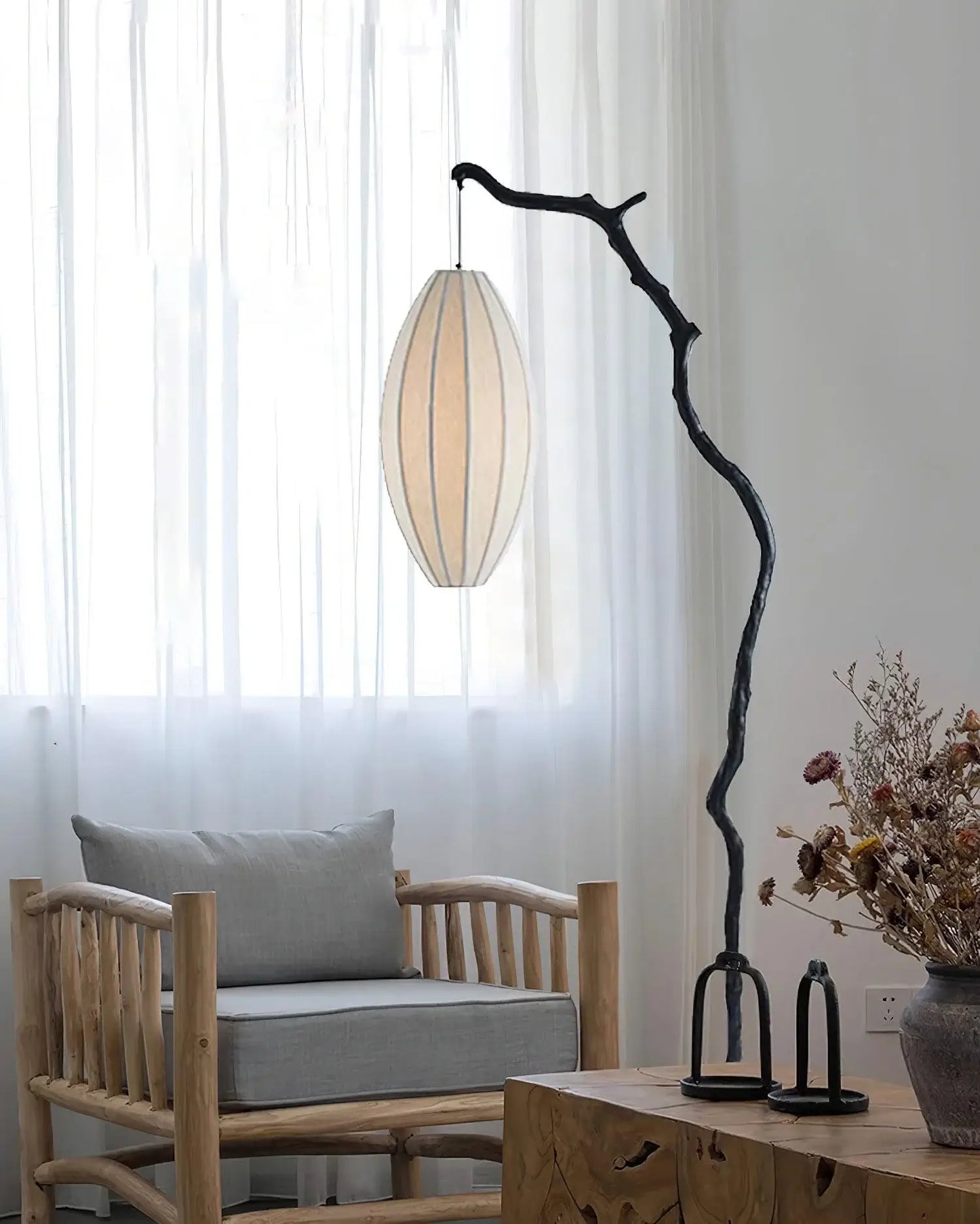 Minimalism Heiko Tree Lantern Floor Lamp - Nuvé