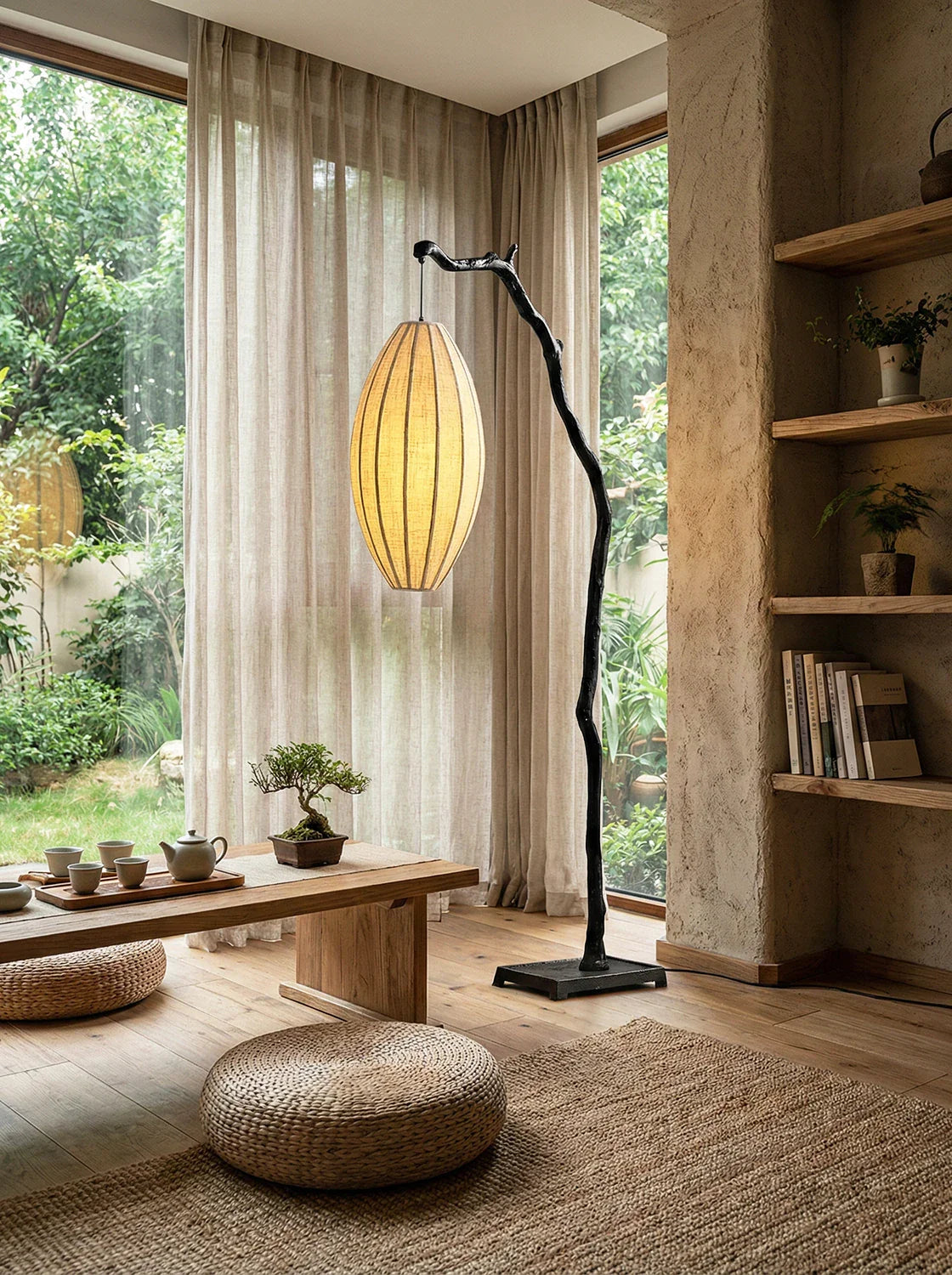 Minimalism Heiko Tree Lantern Floor Lamp - Nuvé
