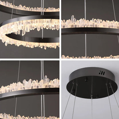 Minimalistic Crystal LED Chandelier - Nuvé