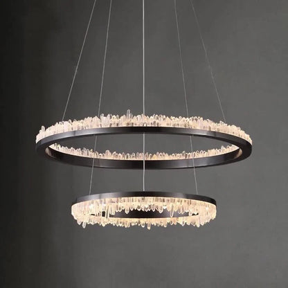 Minimalistic Crystal LED Chandelier - Nuvé