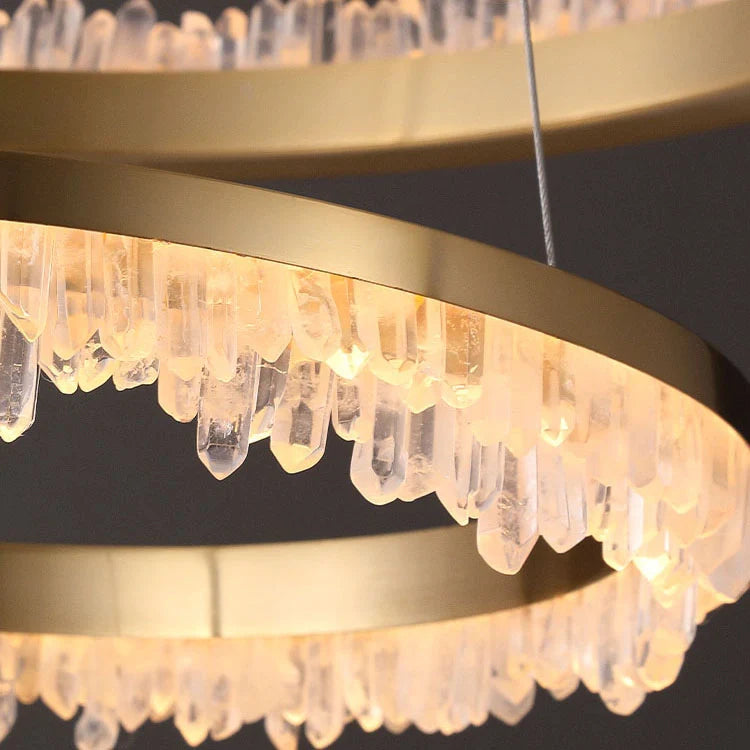 Minimalistic Crystal LED Chandelier - Nuvé