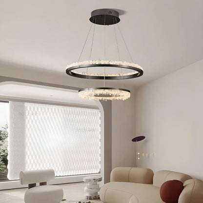 Minimalistic Crystal LED Chandelier - Nuvé