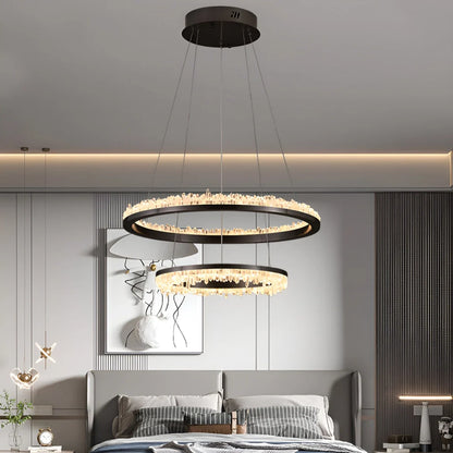 Minimalistic Crystal LED Chandelier - Nuvé
