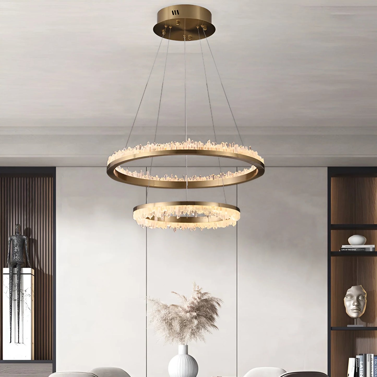 Minimalistic Crystal LED Chandelier - Nuvé