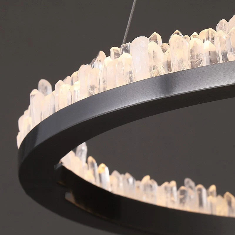 Minimalistic Crystal LED Chandelier - Nuvé