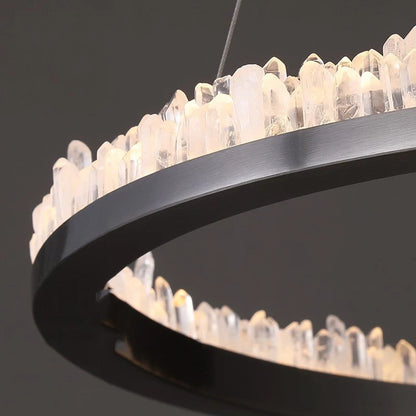 Minimalistic Crystal LED Chandelier - Nuvé