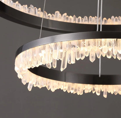Minimalistic Crystal LED Chandelier - Nuvé