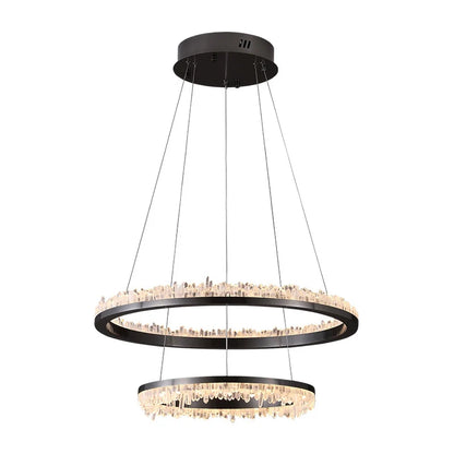Minimalistic Crystal LED Chandelier - Nuvé