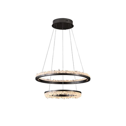 Minimalistic Crystal LED Chandelier - Nuvé