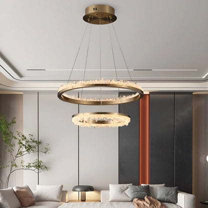 Minimalistic Crystal LED Chandelier - Nuvé