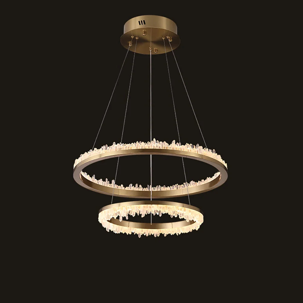 Minimalistic Crystal LED Chandelier - Nuvé