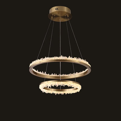 Minimalistic Crystal LED Chandelier - Nuvé