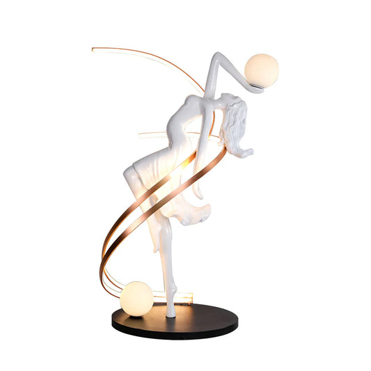 Misha Goddess White Statue Floor Lamp - Nuvé