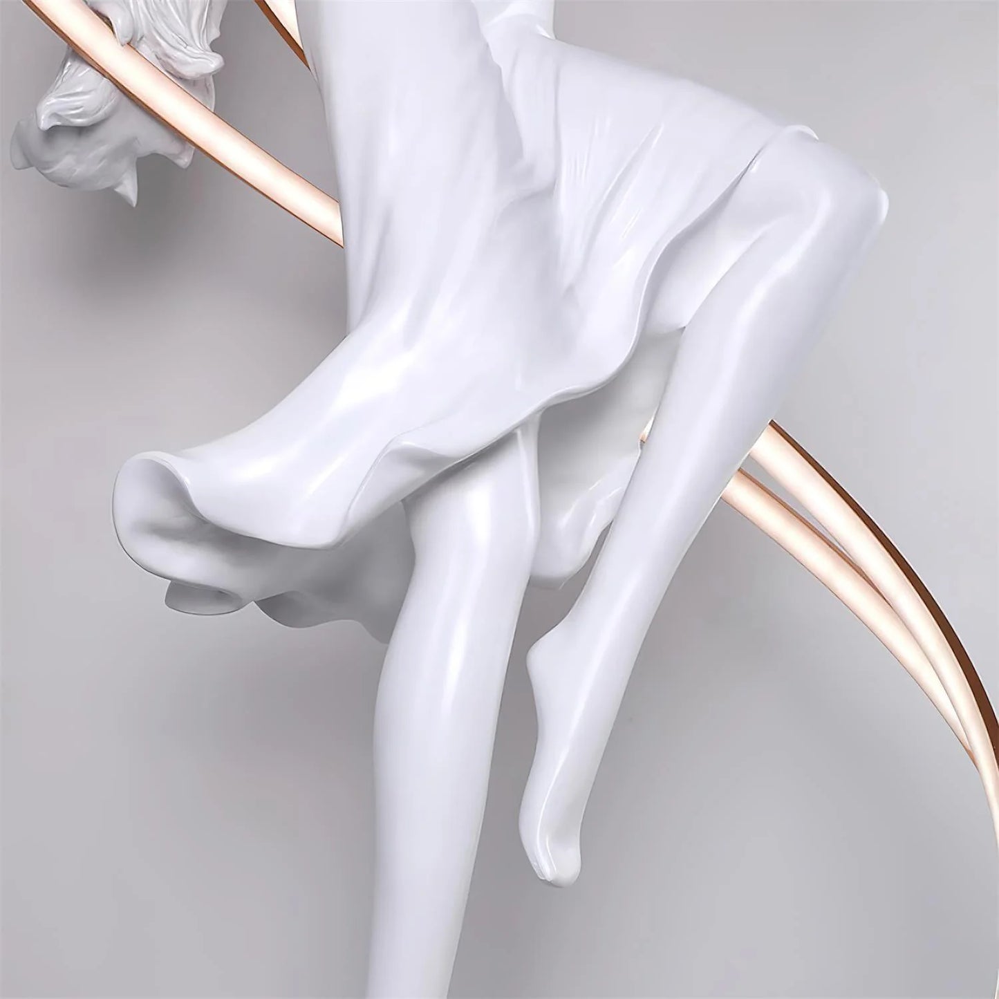 Misha Goddess White Statue Floor Lamp - Nuvé