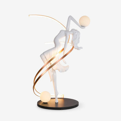 Misha Goddess White Statue Floor Lamp - Nuvé