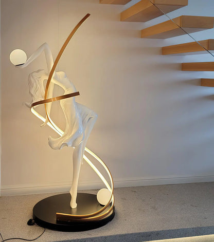 Misha Goddess White Statue Floor Lamp - Nuvé