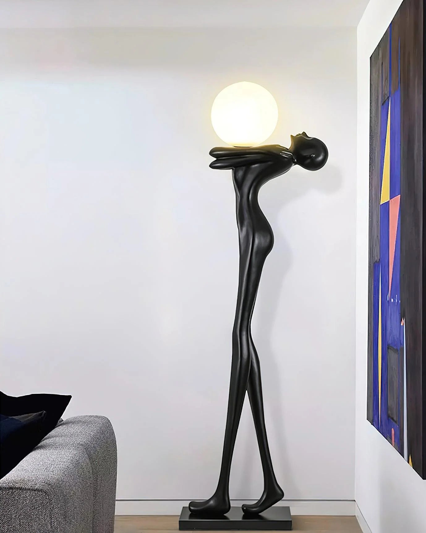 Moca Sculpture Figure Floor Lamp - Nuvé