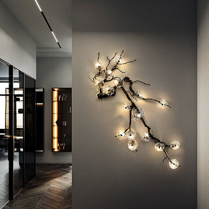 Plum Blossoms Wall Lamp