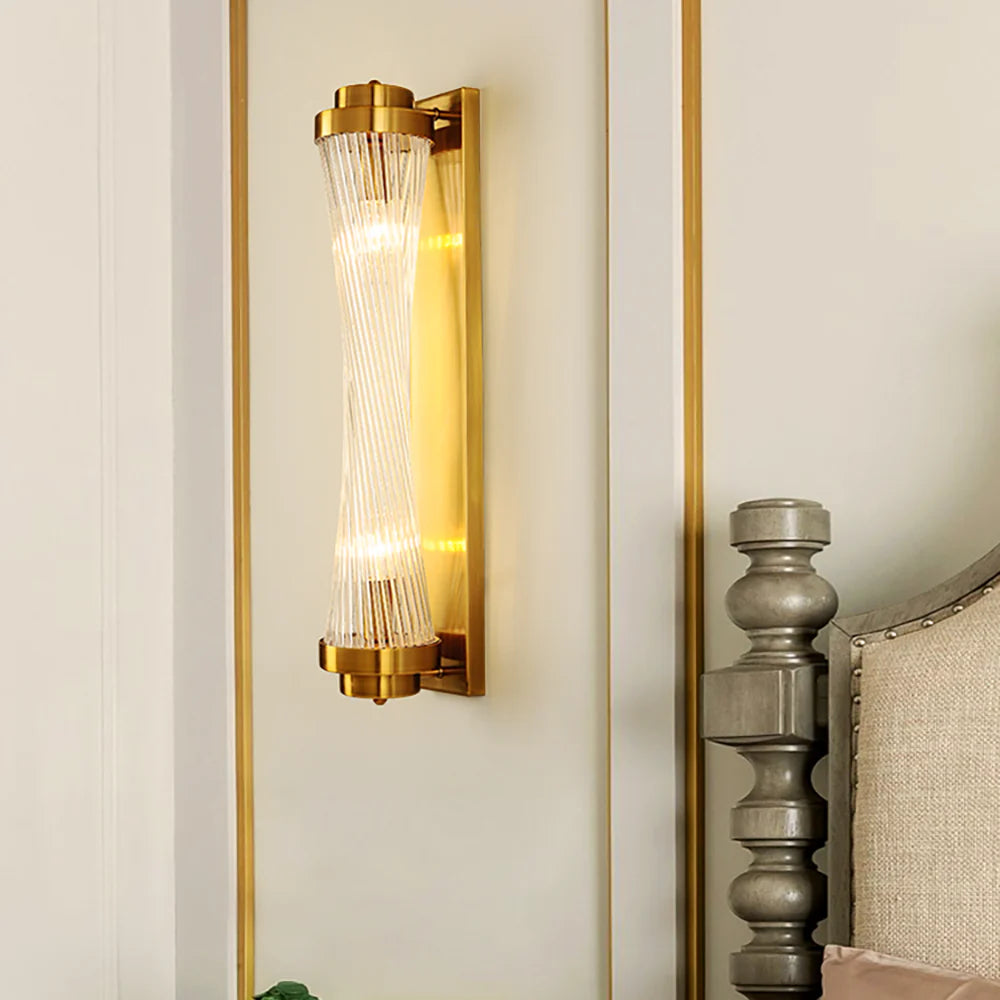 Modern Glass Column Wall Sconce - Nuvé