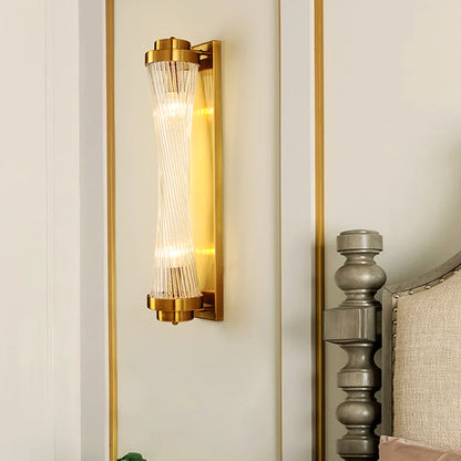 Modern Glass Column Wall Sconce - Nuvé