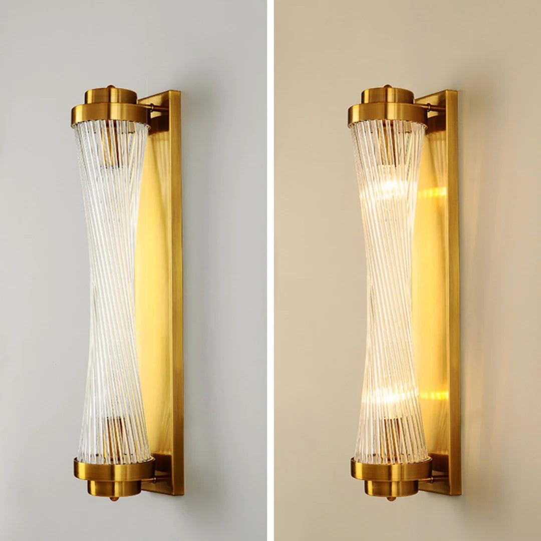 Modern Glass Column Wall Sconce - Nuvé