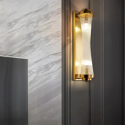 Modern Glass Column Wall Sconce - Nuvé