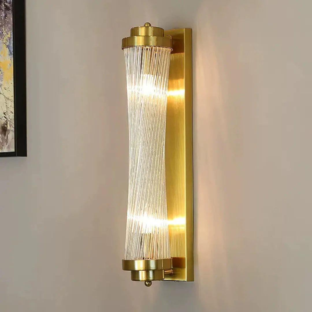 Modern Glass Column Wall Sconce - Nuvé