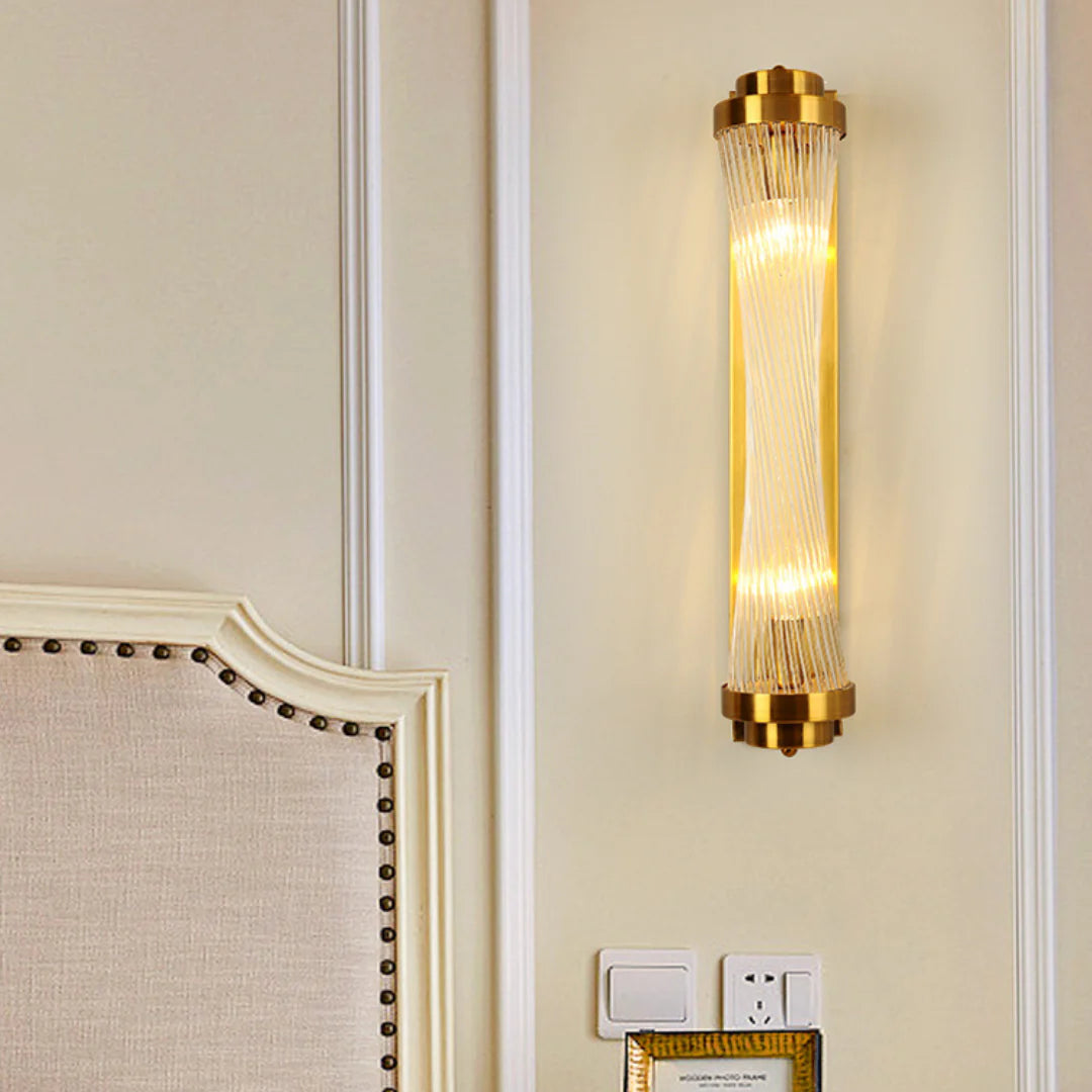 Modern Glass Column Wall Sconce - Nuvé