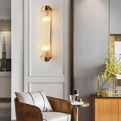 Modern Glass Column Wall Sconce - Nuvé